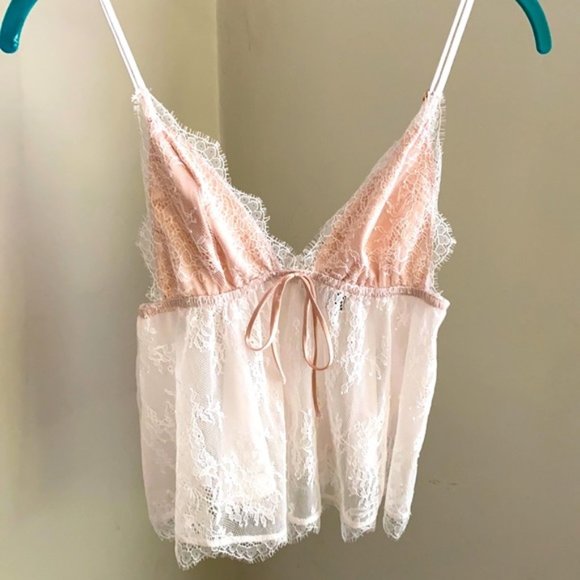 Victoria's Secret Other - SOLD... VS Lace/Silky Lingerie Top NWOT S